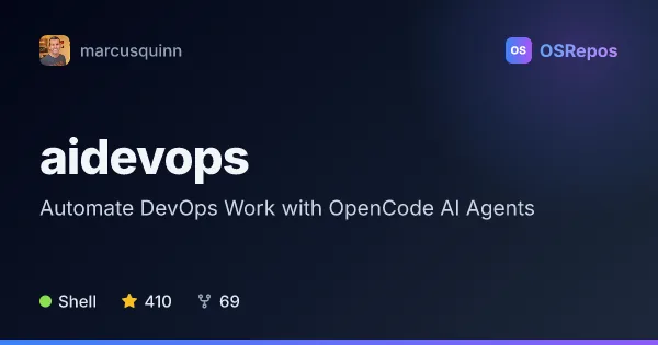 aidevops: Automate DevOps Work with OpenCode AI Agents