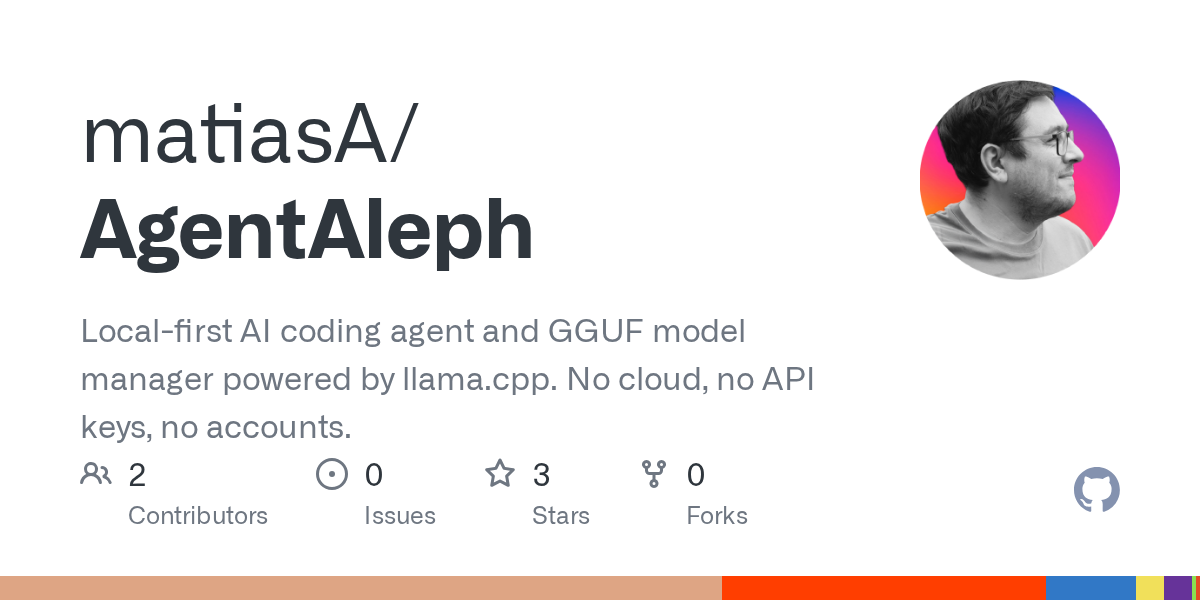AgentAleph: Local-First AI Coding Agent and GGUF Model Manager