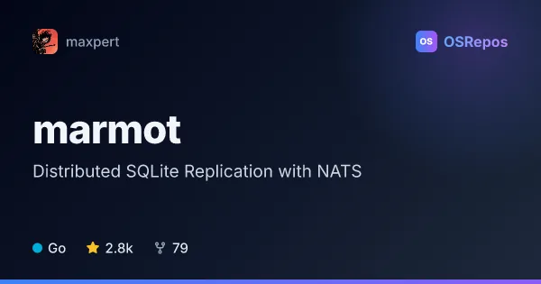Marmot: Distributed SQLite Replication with NATS