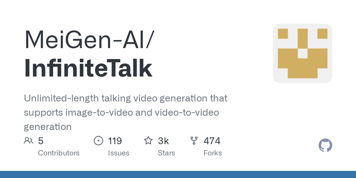 InfiniteTalk: Unlimited-Length AI Video Generation from Audio or Images