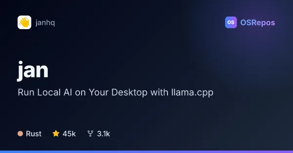 Jan: Run Local AI on Your Desktop with llama.cpp