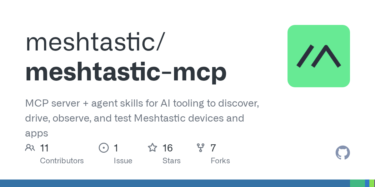 Meshtastic-MCP: AI Tooling for Meshtastic Device Control and Testing
