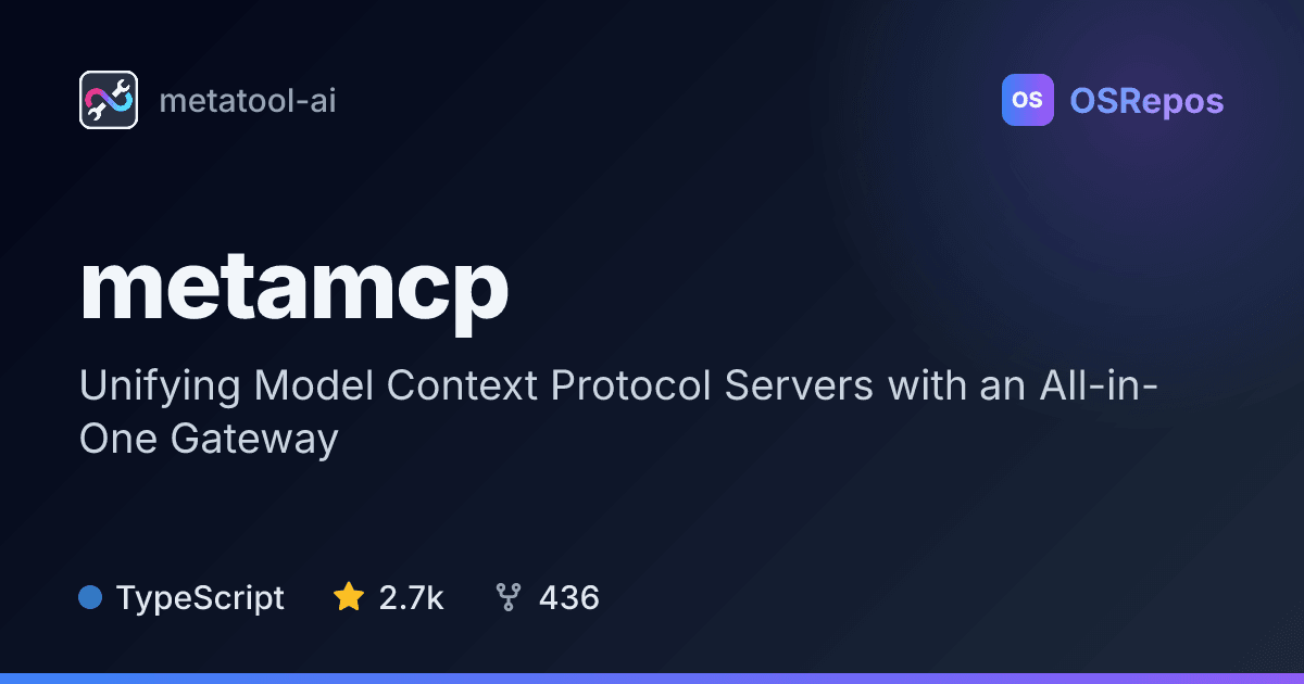 metamcp: Combine MCP Servers Behind One Gateway