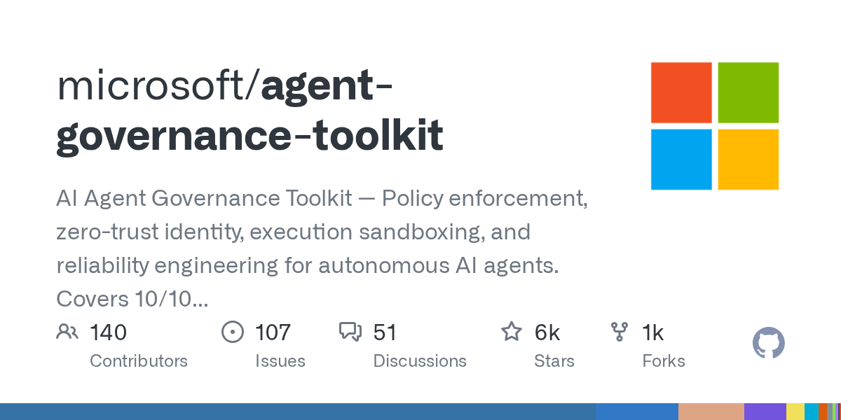 Agent Governance Toolkit: Policy Enforcement for Autonomous AI Agents