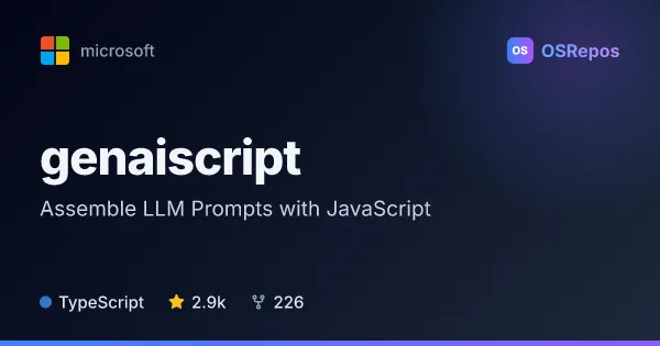 genaiscript: Assemble LLM Prompts with JavaScript