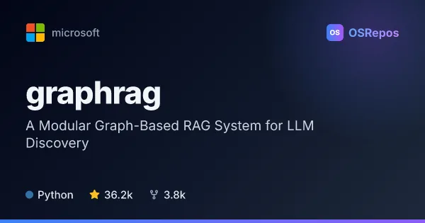 GraphRAG: A Modular Graph-Based RAG System for LLM Discovery