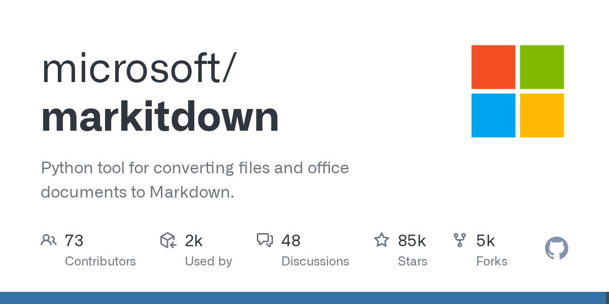 microsoft-markitdown