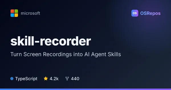 Skill Recorder: Turn Screen Recordings into AI Agent Skills