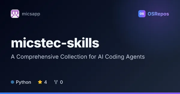Micstec Skills: A Comprehensive Collection for AI Coding Agents