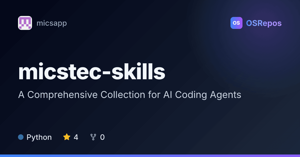 Micstec Skills: A Comprehensive Collection for AI Coding Agents