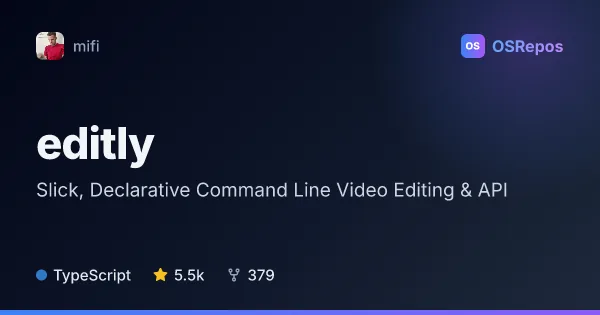 editly: Create Videos from Code and Media Clips