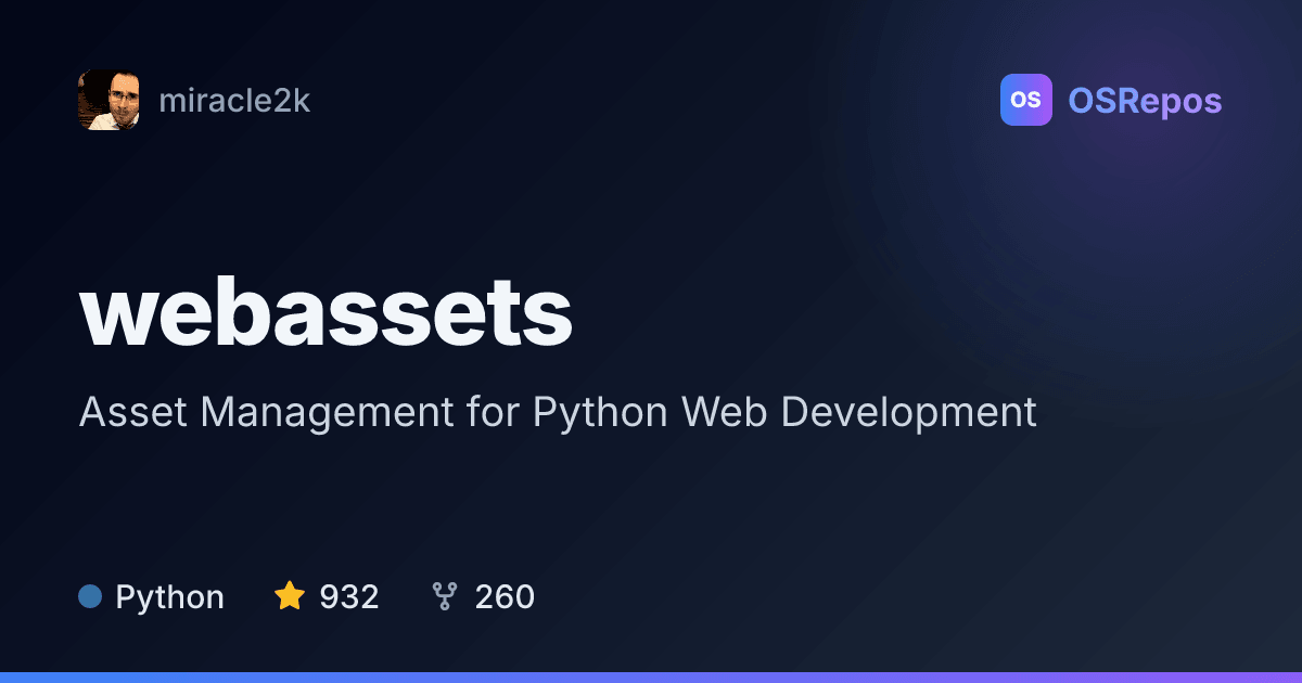 webassets: Bundle and Compress Web Assets for Python