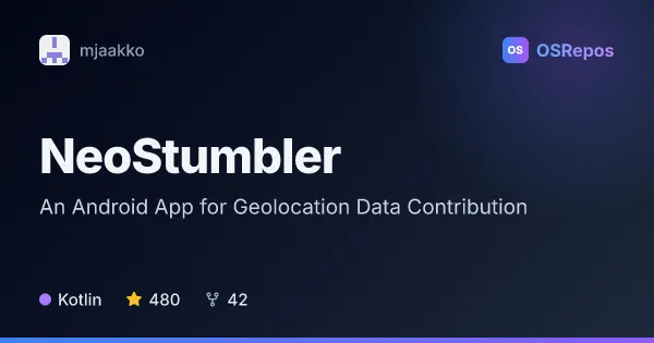 NeoStumbler: Map Wireless Networks for Geolocation