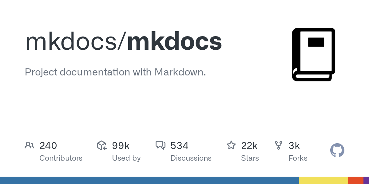 MkDocs: Fast and Simple Static Site Generator for Project Documentation