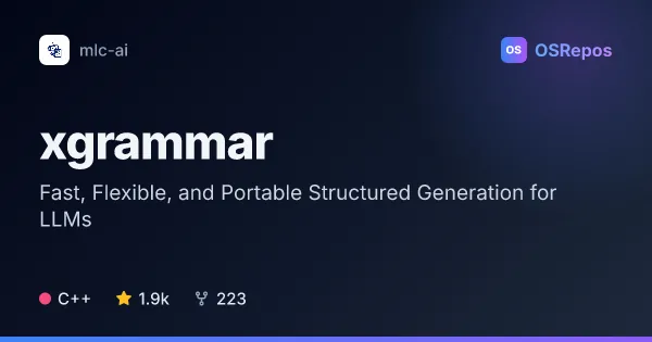 xgrammar: Constrain Language Model Output to Structured Formats