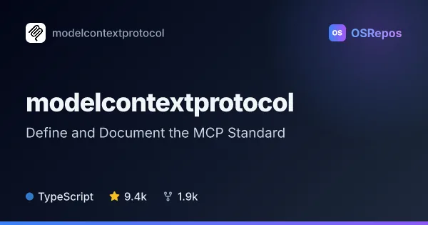 modelcontextprotocol: Define and Document the MCP Standard