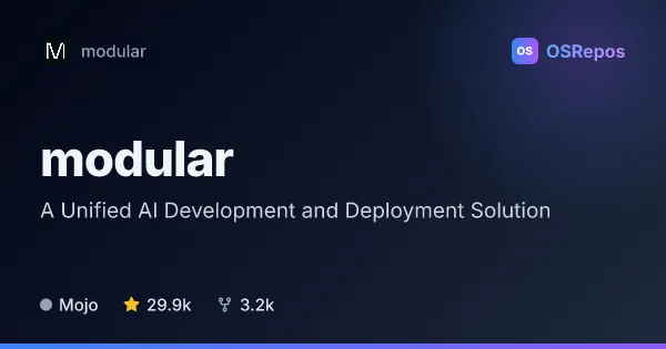 modular: Build and Deploy AI Models with MAX and Mojo