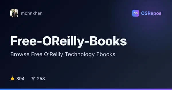 Free-OReilly-Books: Browse Free O’Reilly Technology Ebooks