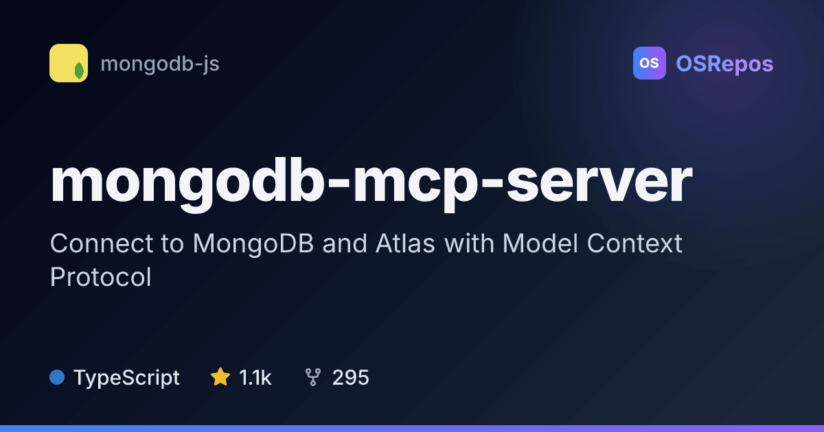 MongoDB MCP Server: Connect to MongoDB and Atlas with Model Context Protocol