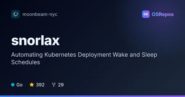 snorlax: Schedule Kubernetes Deployment Sleep and Wake