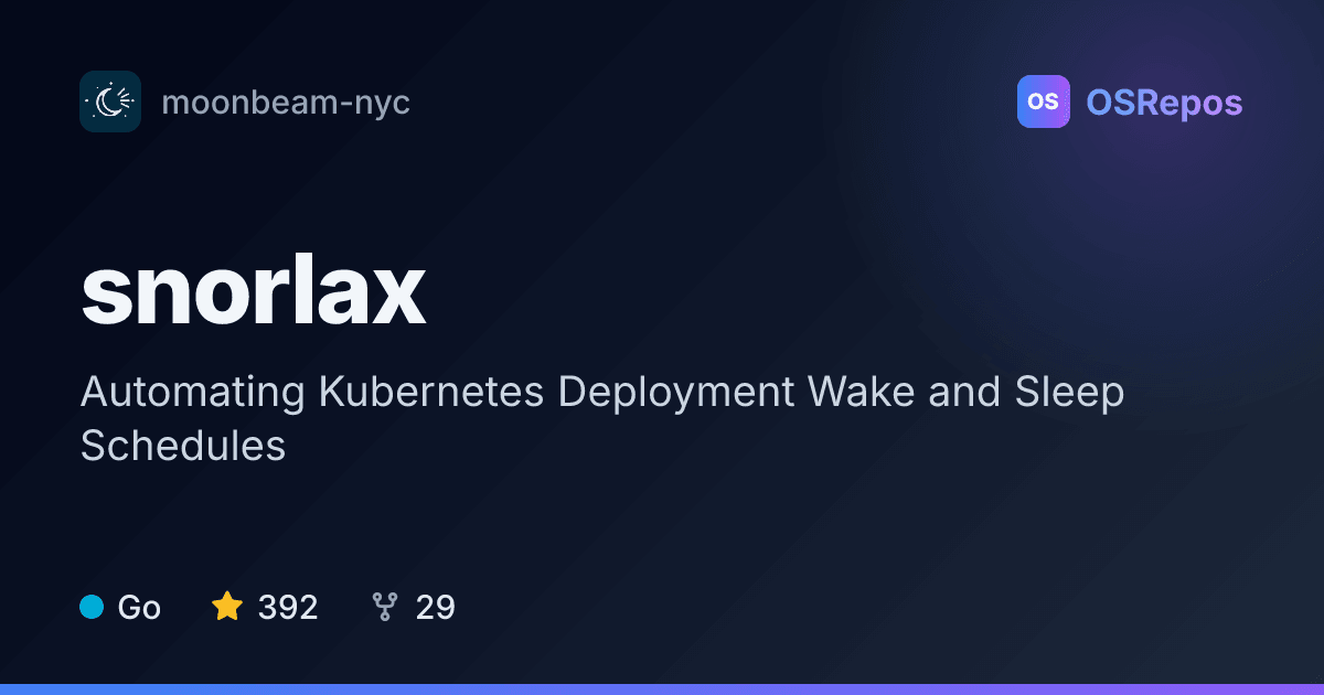 snorlax: Schedule Kubernetes Deployment Sleep and Wake