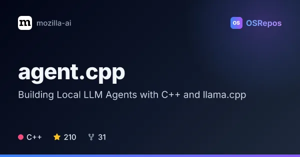 agent.cpp: Building Local LLM Agents with C++ and llama.cpp