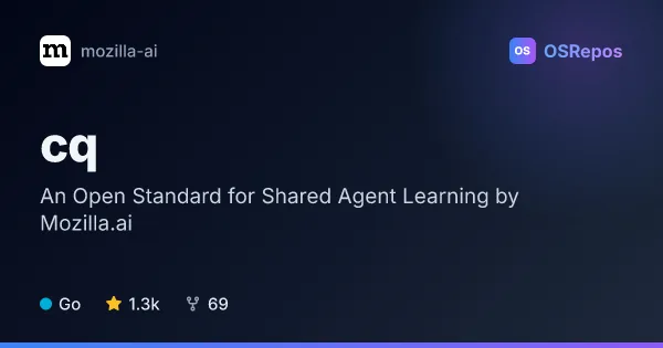 CQ: An Open Standard for Shared Agent Learning by Mozilla.ai