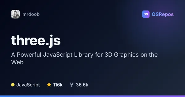three.js: A Powerful JavaScript Library for 3D Graphics on the Web