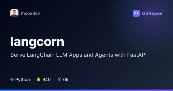 langcorn: Serve LangChain LLM Apps and Agents with FastAPI