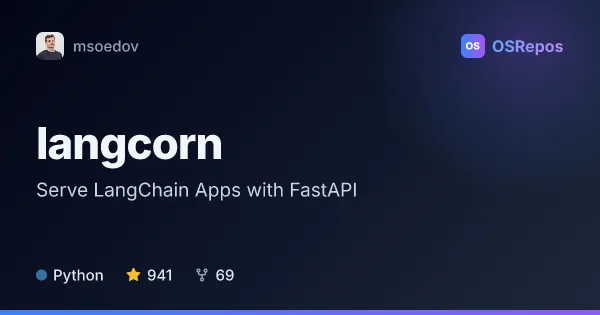 langcorn: Serve LangChain Apps with FastAPI