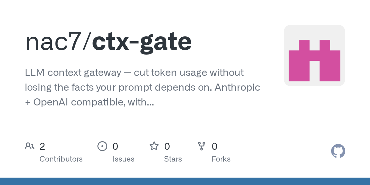 ctx-gate: LLM Context Gateway for Efficient Token Usage