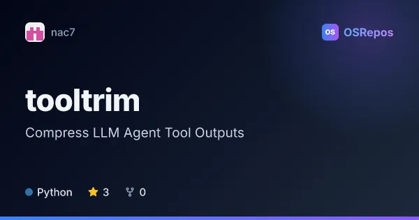 tooltrim: Compress LLM Agent Tool Outputs