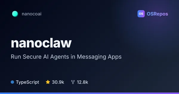 nanoclaw: Run Secure AI Agents in Messaging Apps