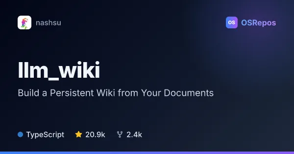 llm_wiki: Build a Persistent Wiki from Your Documents