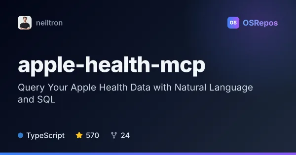Apple Health MCP: Query Your Apple Health Data with Natural Language and SQL