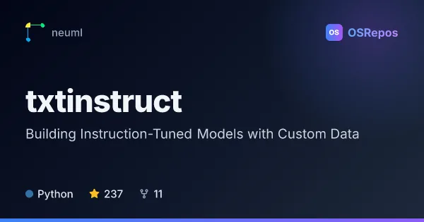 txtinstruct: Building Instruction-Tuned Models with Custom Data