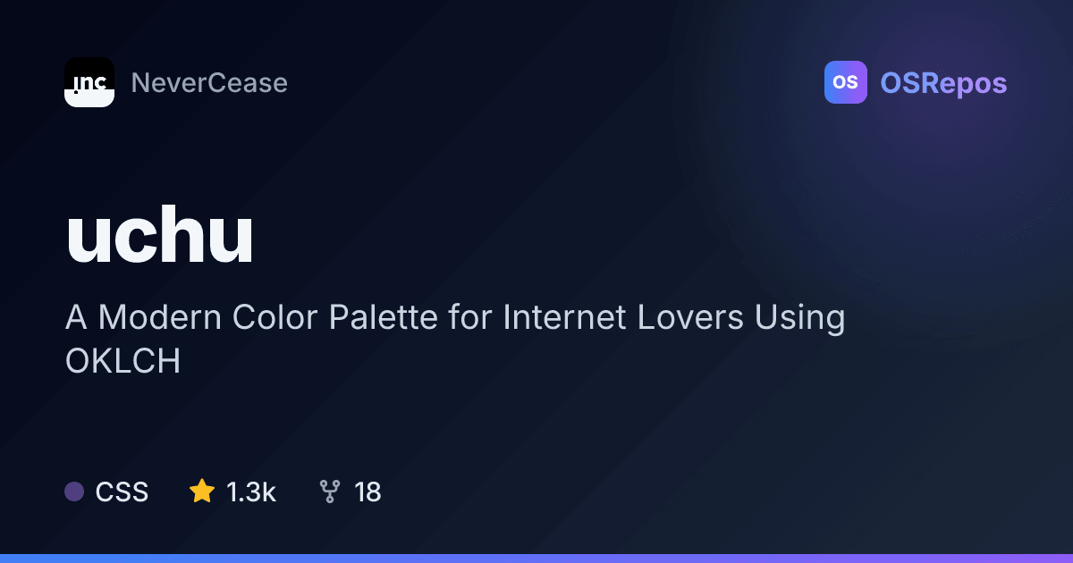 uchu: Use an OKLCH Color Palette in CSS Projects
