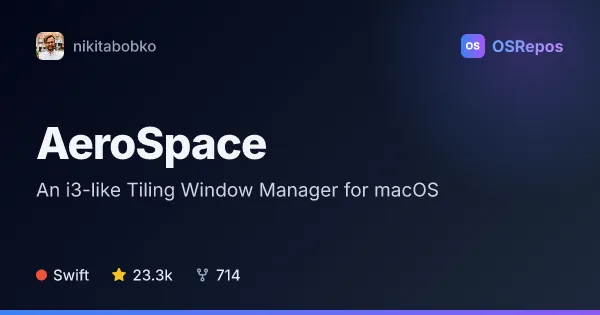AeroSpace: An i3-like Tiling Window Manager for macOS