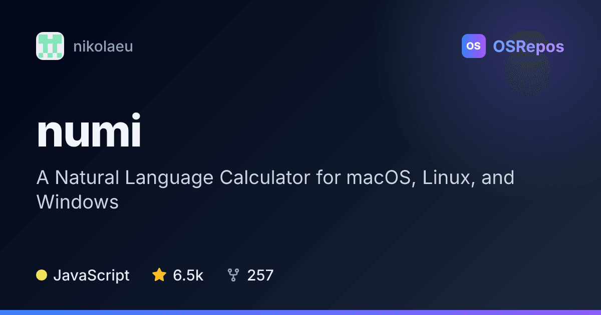 numi: Calculate with Natural-Language Expressions