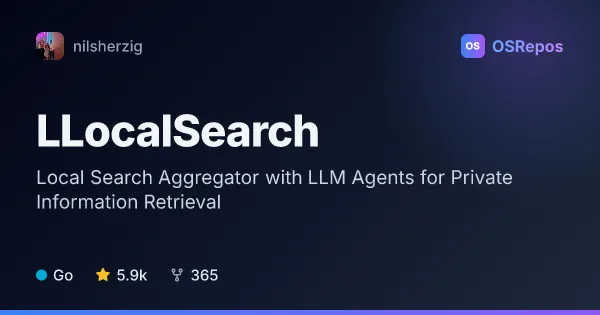 LLocalSearch: Search the Web with Local LLM Agents