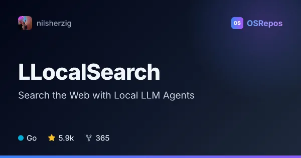 LLocalSearch: Search the Web with Local LLM Agents