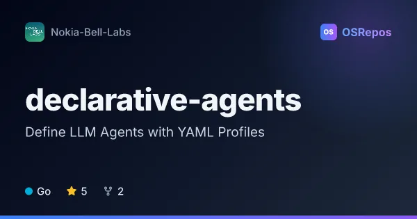 declarative-agents: Define LLM Agents with YAML Profiles