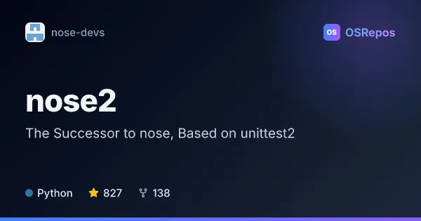 nose2: The Successor to nose, Based on unittest2