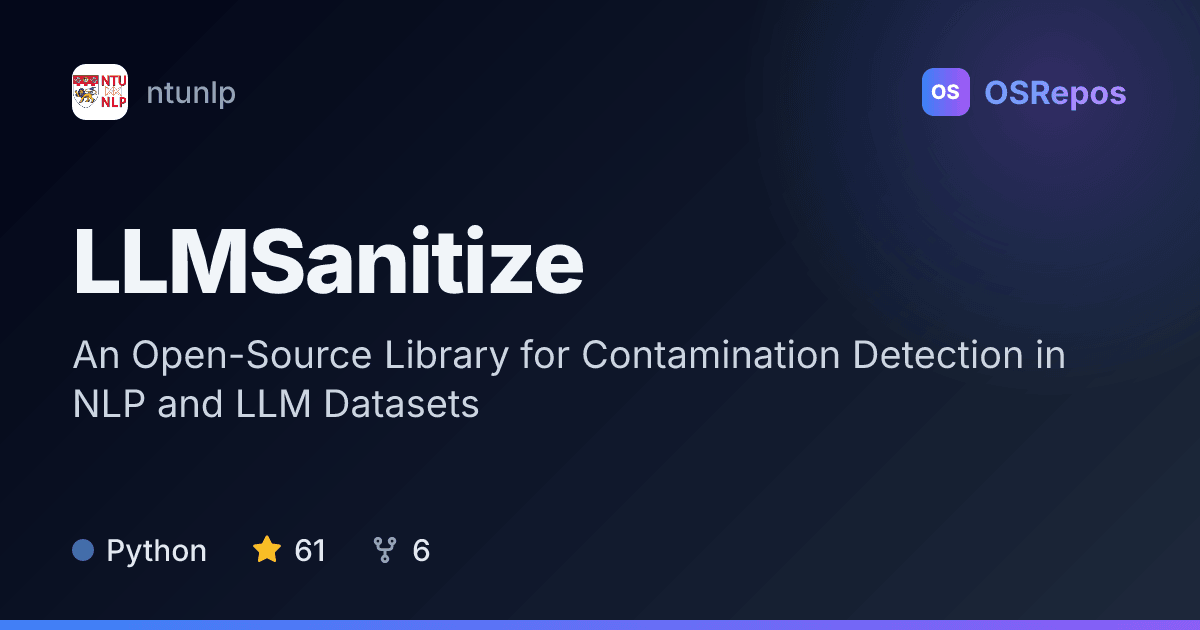 LLMSanitize: Detect Contamination in NLP Data and LLMs