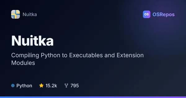 Nuitka: Compiling Python to Executables and Extension Modules