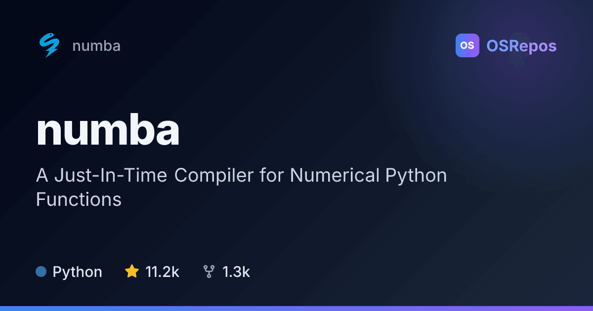 Numba: A Just-In-Time Compiler for Numerical Python Functions
