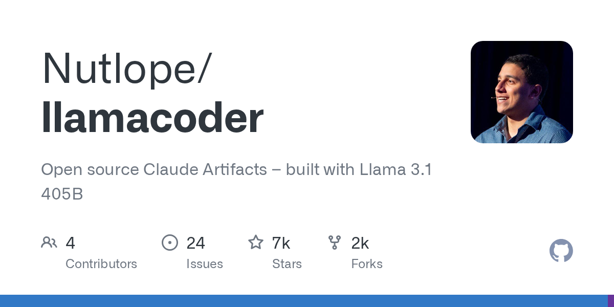 Llama Coder: Open Source Claude Artifacts with Llama 3.1 405B