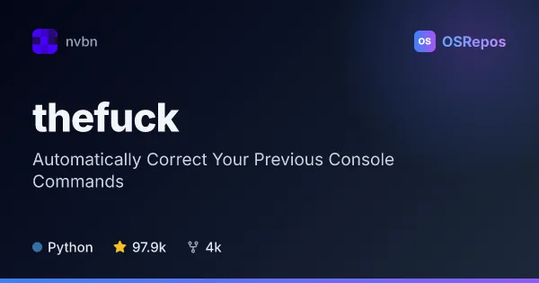 The Fuck: Automatically Correct Your Previous Console Commands