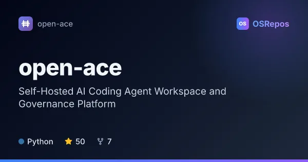 Open ACE: Self-Hosted AI Coding Agent Workspace and Governance Platform