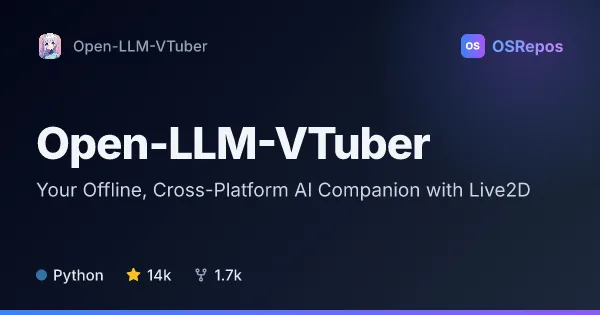 Open-LLM-VTuber: Talk to LLMs with a Live2D Avatar